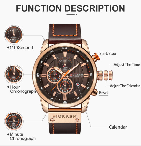 Reloj CURREN Militar Classic Original - Imagen 8