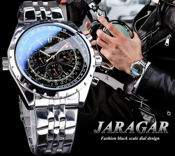 Reloj JARAGAR Automático Elegante Original - Imagen 2