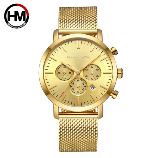 Reloj HANNAH MARTIN Golden Chrono