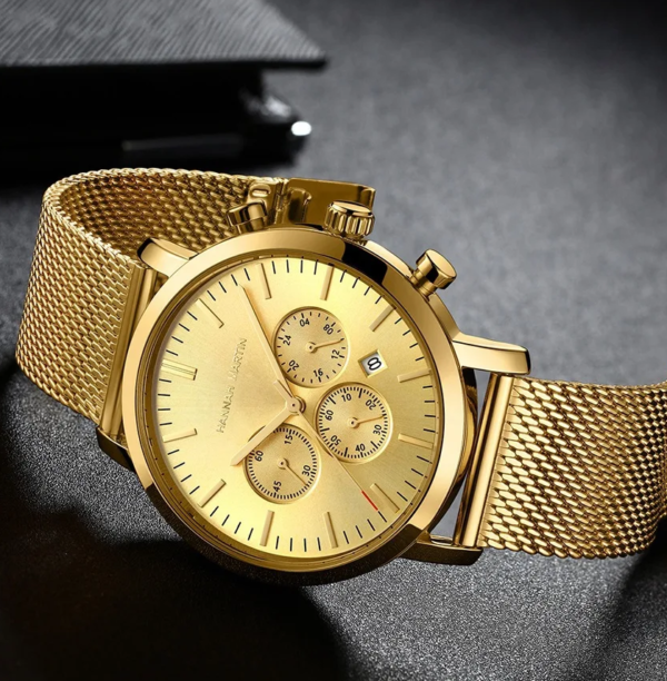 Reloj HANNAH MARTIN Golden Chrono - Imagen 2