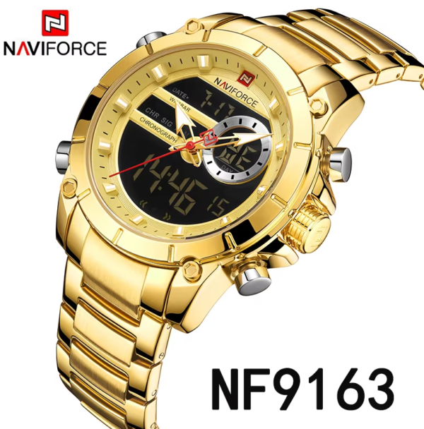 Reloj NAVIFORCE Golden Militar Original - Imagen 5