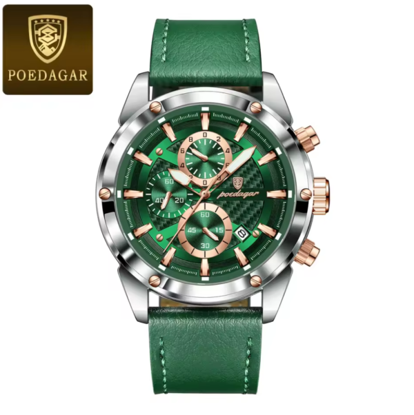 Reloj POEDAGAR Green Leather