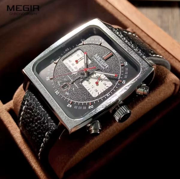 Reloj MEGIR Square Leather - Imagen 3