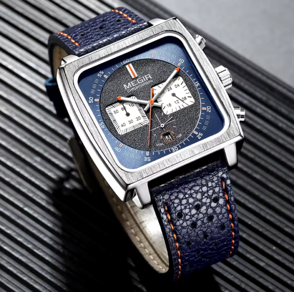 Reloj MEGIR Square Leather - Imagen 6