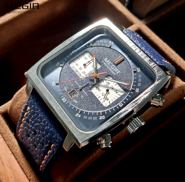 Reloj MEGIR Square Leather - Imagen 7