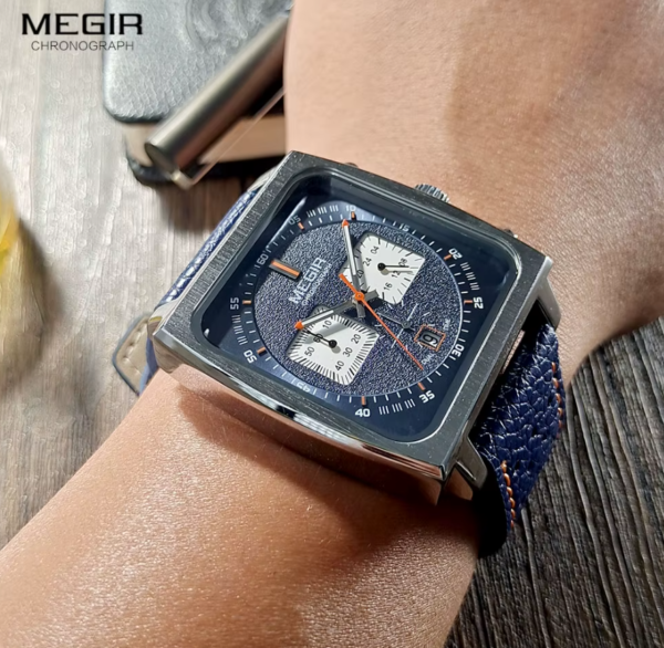 Reloj MEGIR Square Leather - Imagen 8