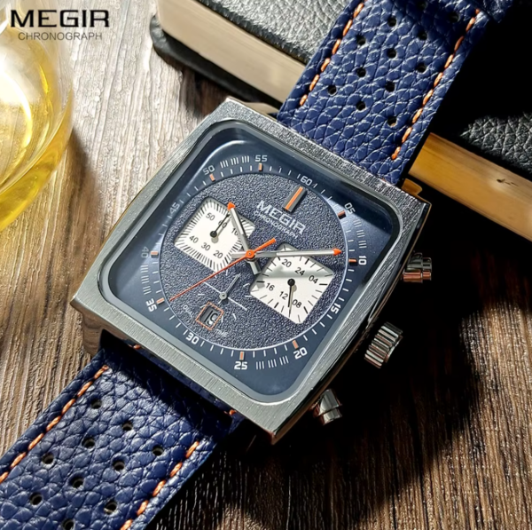 Reloj MEGIR Square Leather - Imagen 9