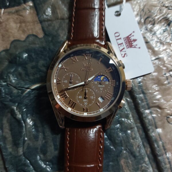 Reloj OLEVS Cuero Diseño Elegante - Imagen 5