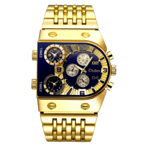 Reloj OULM Cuadrado Triple Horario