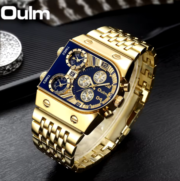 Reloj OULM Cuadrado Triple Horario - Imagen 2