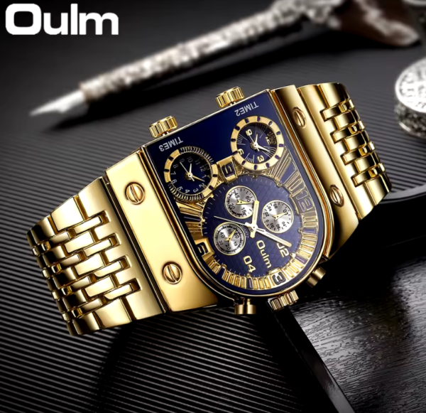 Reloj OULM Cuadrado Triple Horario - Imagen 3