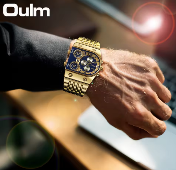Reloj OULM Cuadrado Triple Horario - Imagen 4