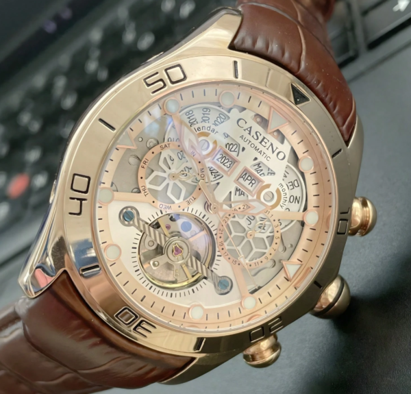 Reloj CASENO Automatico Tourbillon Original - Imagen 4