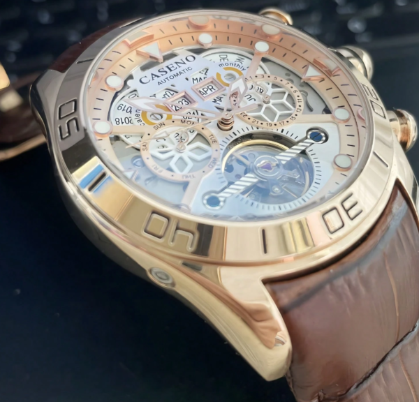 Reloj CASENO Automatico Tourbillon Original - Imagen 5