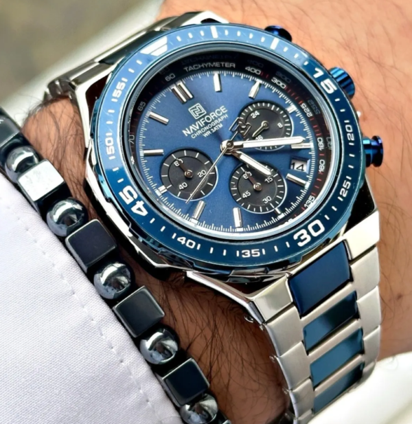 Reloj NAVIFORCE Blue Steel Chrono - Imagen 4