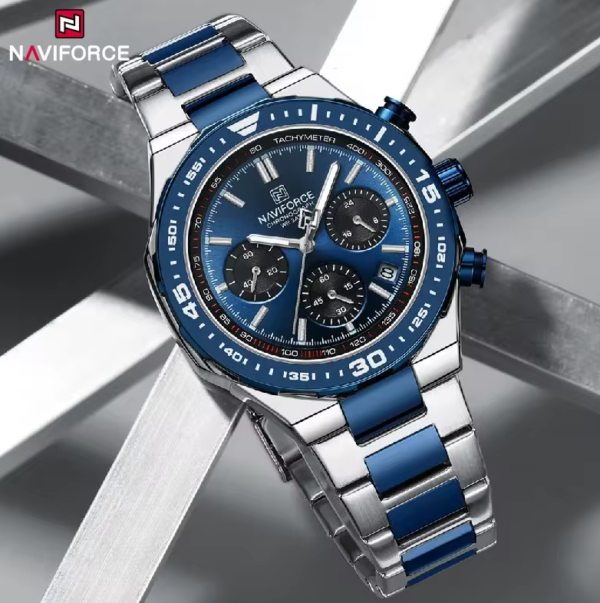 Reloj NAVIFORCE Blue Steel Chrono - Imagen 5