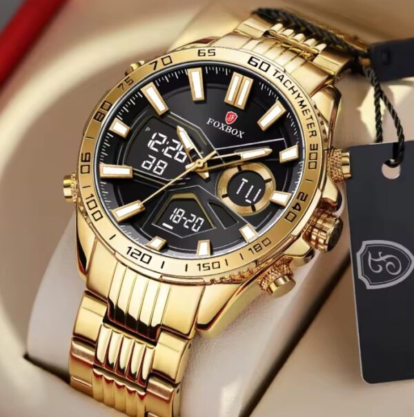 Reloj FOXBOX Golden Chrono Digital - Imagen 2