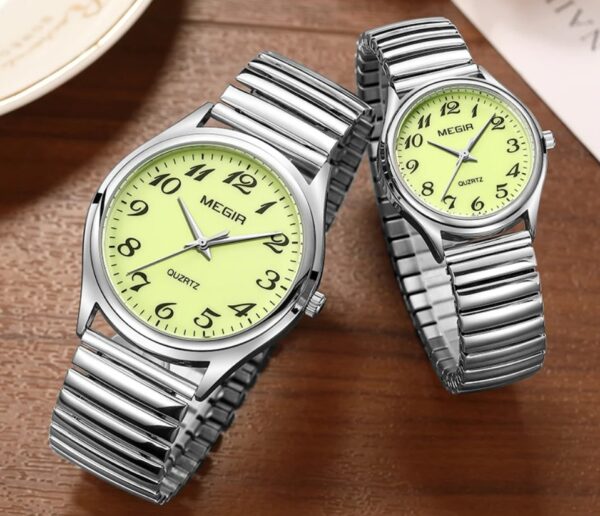 Reloj MEGIR de Parejas Acero Inoxidable