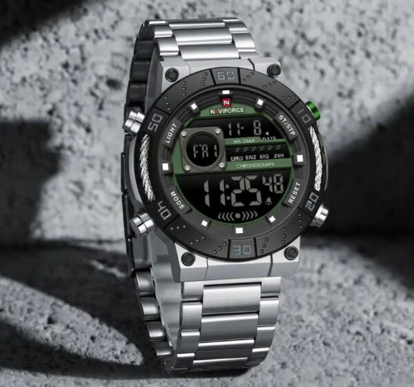 Reloj NAVIFORCE Alpha Steel Green - Imagen 2