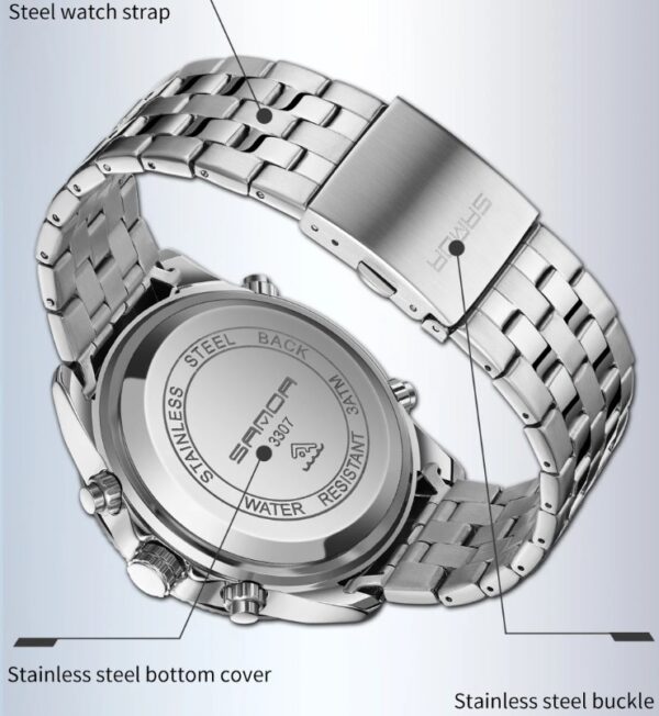 Reloj SANDA 3307 Silver Edition - Imagen 4