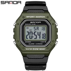 Reloj SANDA Verde Classic Digital