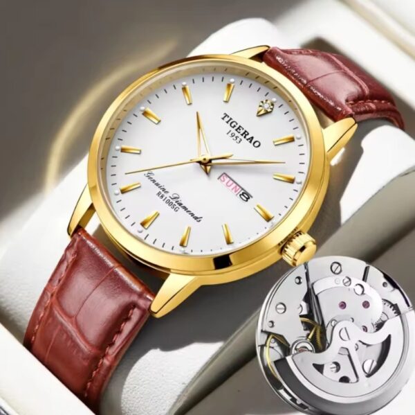 Reloj TIGERAO 1953 Cuero Automatico Mecanico - Imagen 2