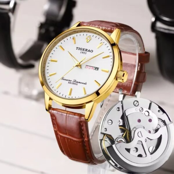 Reloj TIGERAO 1953 Cuero Automatico Mecanico - Imagen 3