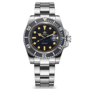 Reloj ADDIESDIVE Retro Submarino 200M Black