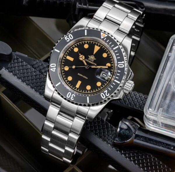 Reloj ADDIESDIVE Retro Submarino 200M Black - Imagen 2