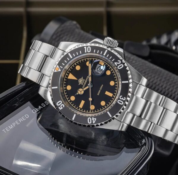 Reloj ADDIESDIVE Retro Submarino 200M Black - Imagen 3