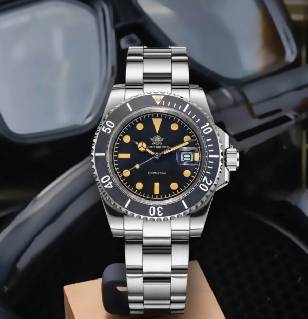 Reloj ADDIESDIVE Retro Submarino 200M Black - Imagen 7
