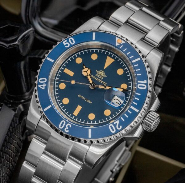 Reloj ADDIESDIVE Retro Submarino 200M Blue - Imagen 4