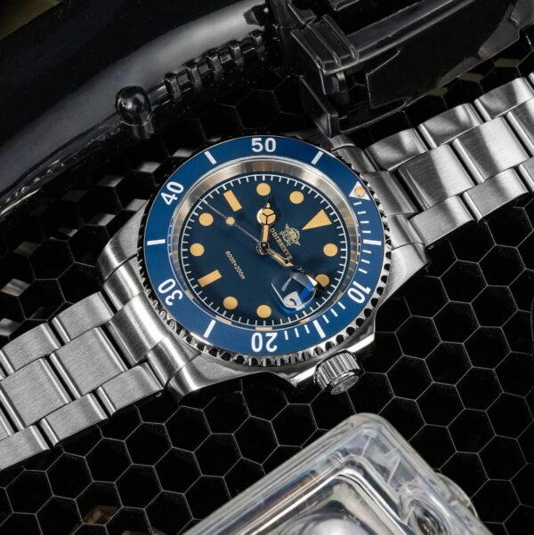 Reloj ADDIESDIVE Retro Submarino 200M Blue - Imagen 5