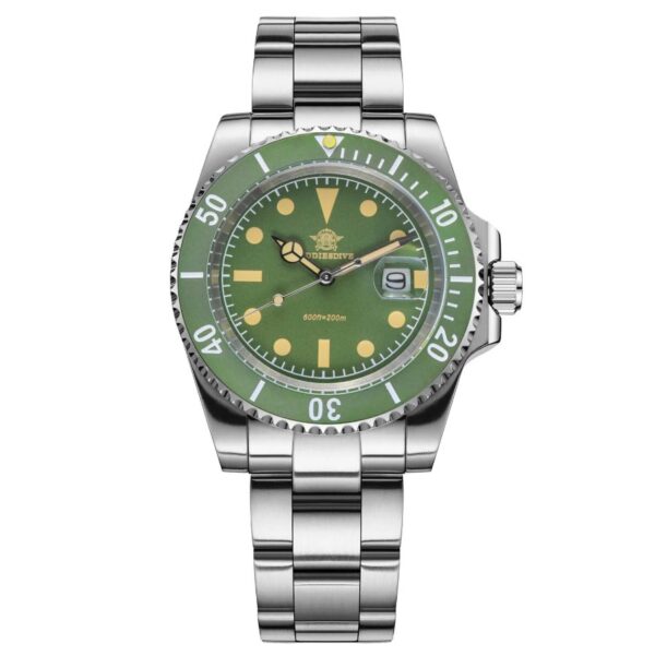 Reloj ADDIESDIVE Retro Submarino 200M Green