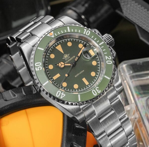 Reloj ADDIESDIVE Retro Submarino 200M Green - Imagen 6