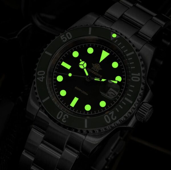 Reloj ADDIESDIVE Retro Submarino 200M Green - Imagen 8