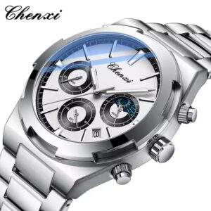 Reloj CHENXI Cara Blanca Acero Inoxidable