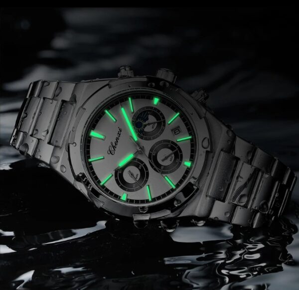 Reloj CHENXI Cara Blanca Acero Inoxidable - Imagen 2