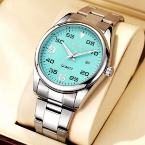 Reloj CHRONOS Celeste Elegante Caballero
