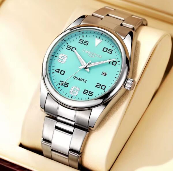 Reloj CHRONOS Celeste Elegante Caballero