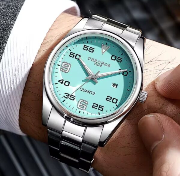 Reloj CHRONOS Celeste Elegante Caballero - Imagen 2
