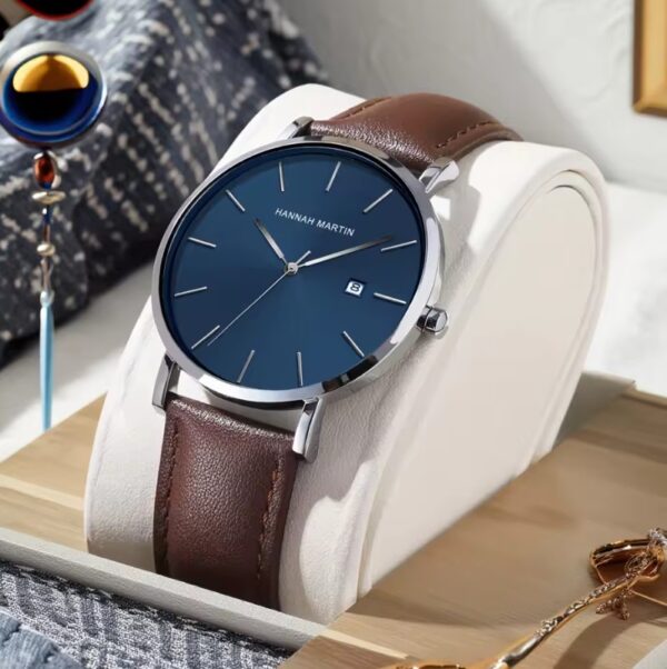 Reloj HANNAH MARTIN Classic Blue Leather - Imagen 2